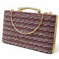 Crystal Box Clutch with Chain Handle
