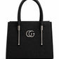 Tan Textured Top Handle Handbag