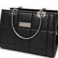 Sage Quilted Top Handle Handbag