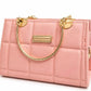 Sage Quilted Top Handle Handbag