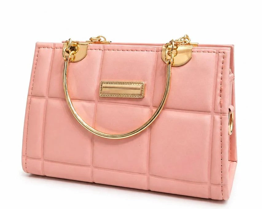Sage Quilted Top Handle Handbag