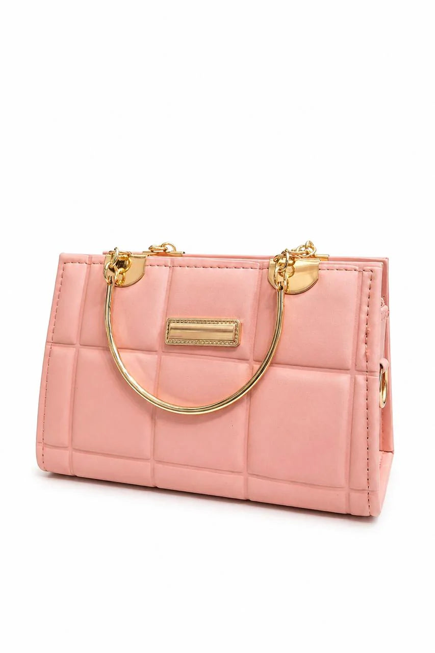 Sage Quilted Top Handle Handbag