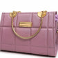 Sage Quilted Top Handle Handbag