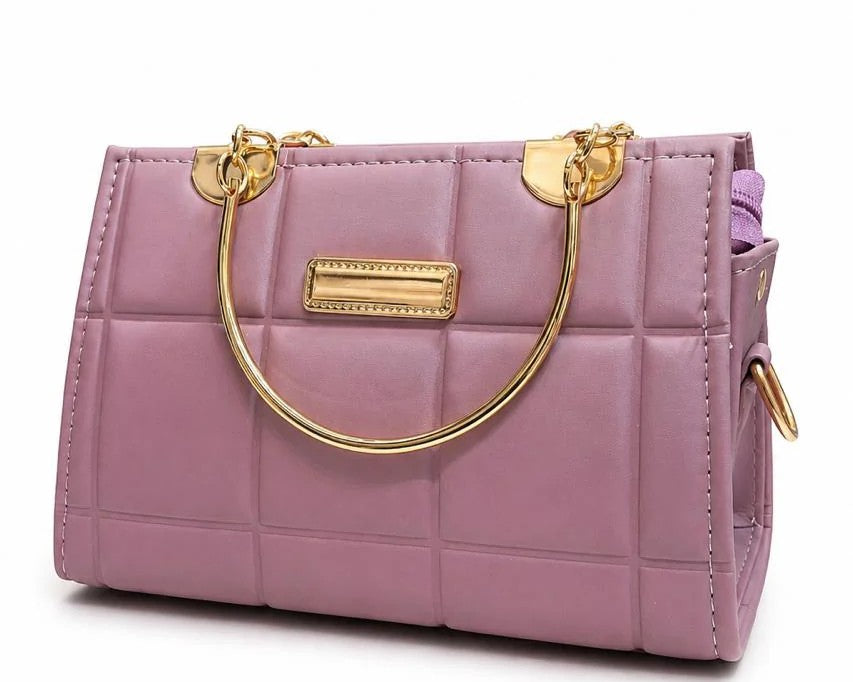 Sage Quilted Top Handle Handbag