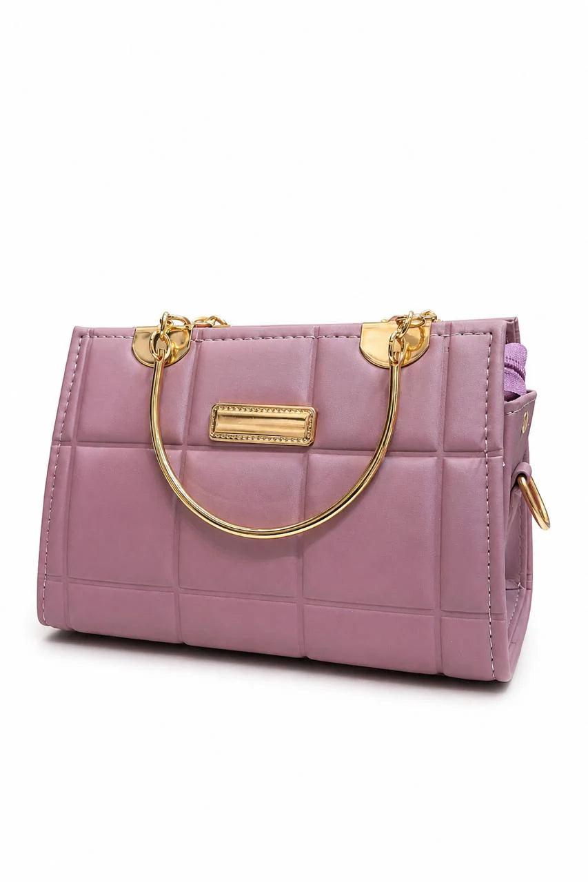 Sage Quilted Top Handle Handbag