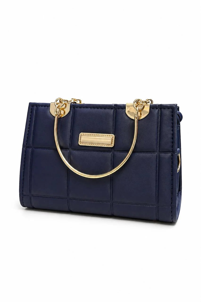 Sage Quilted Top Handle Handbag
