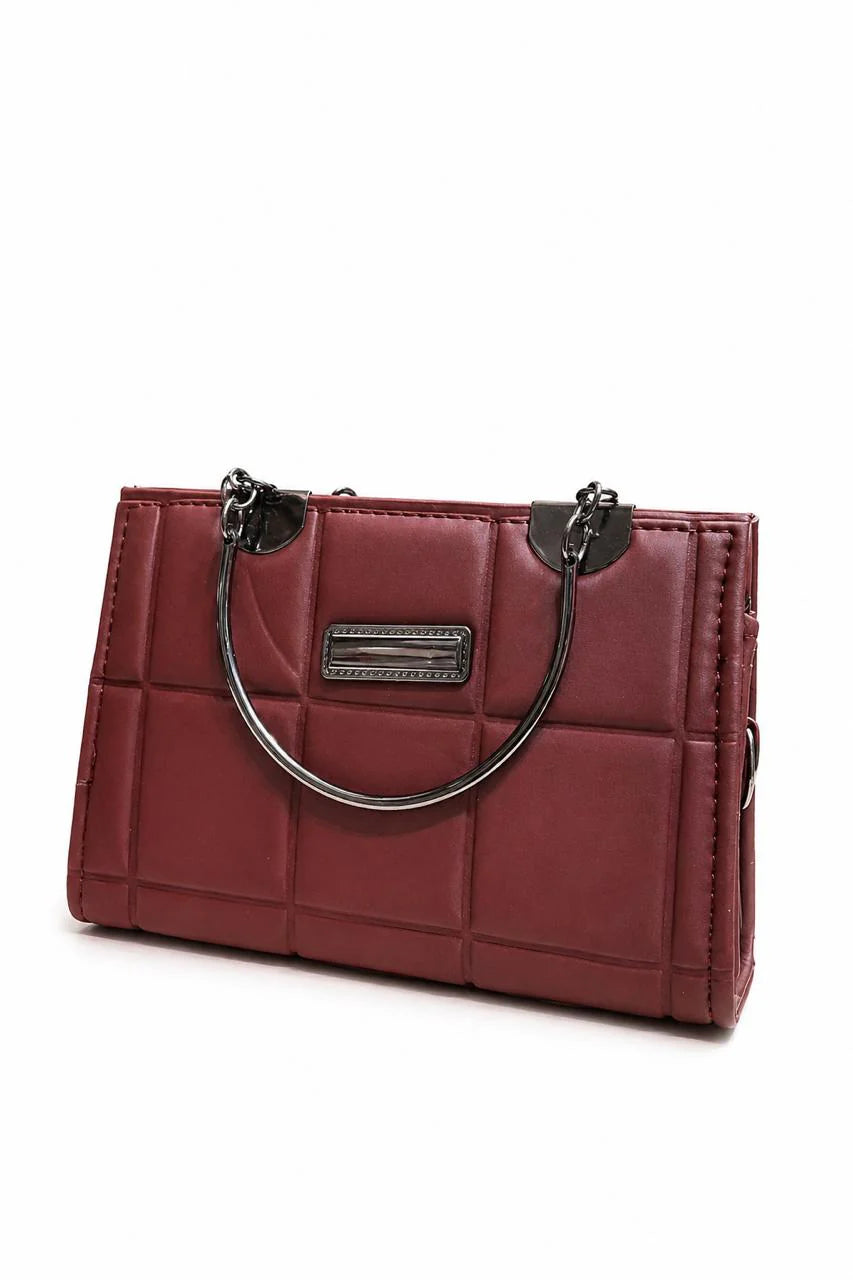 Sage Quilted Top Handle Handbag