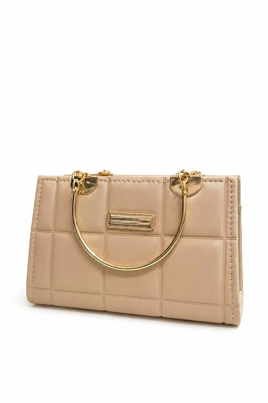 Sage Quilted Top Handle Handbag