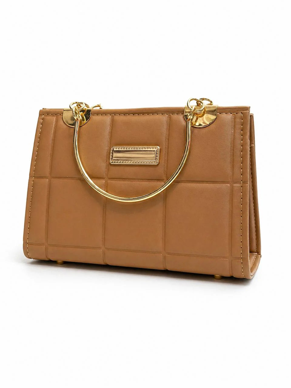 Sage Quilted Top Handle Handbag