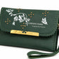 Emerald Floral Wristlet Wallet