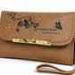 Emerald Floral Wristlet Wallet