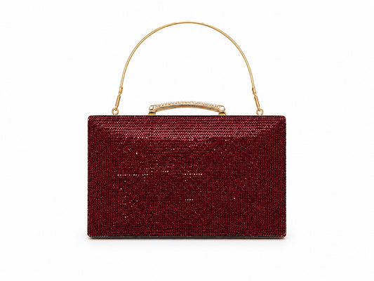 Emerald Box Crystal Clutch