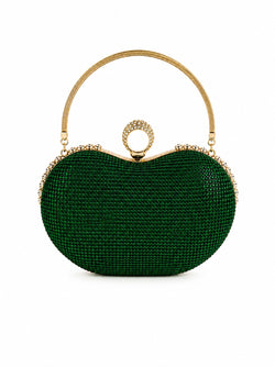 Emerald Crystal Ring Clutch