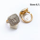 Square Halo Crystal Ring
