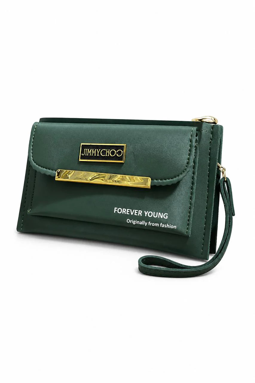 Emerald Minimal Wristlet Wallet