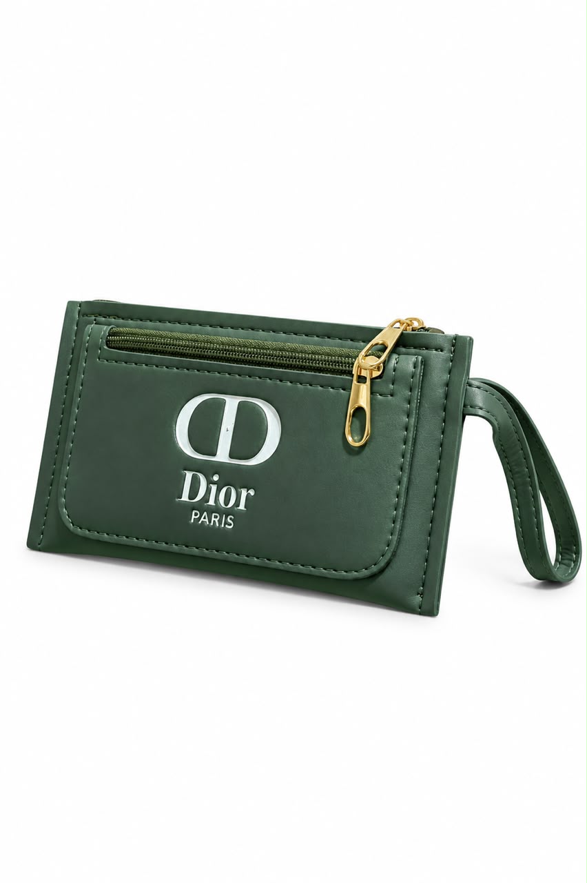 Dior Paris Green Card Wallet