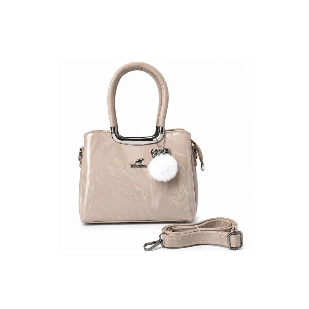 Glossy Shoulder Handbag