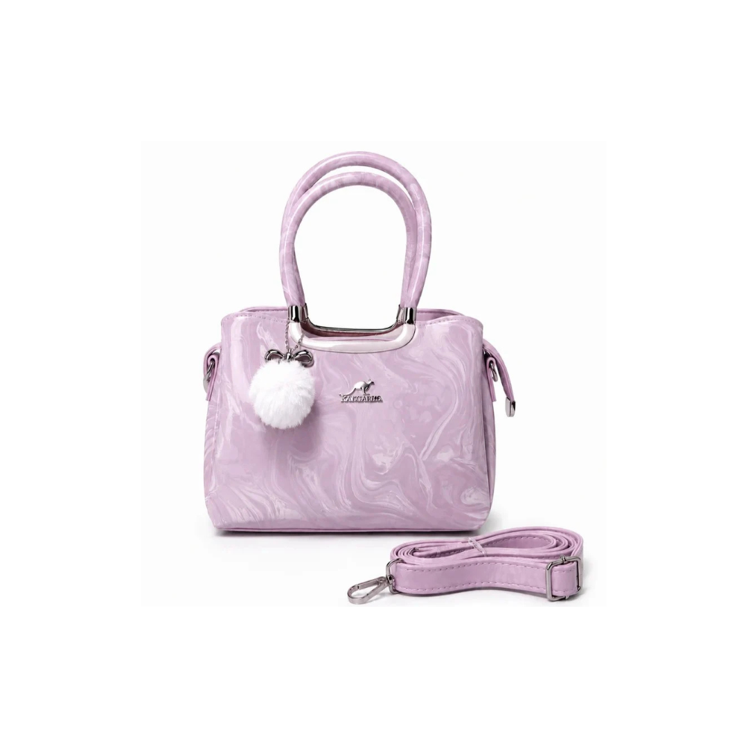 Glossy Shoulder Handbag