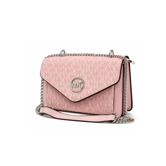 Charcoal Monogram Chain Crossbody Bag