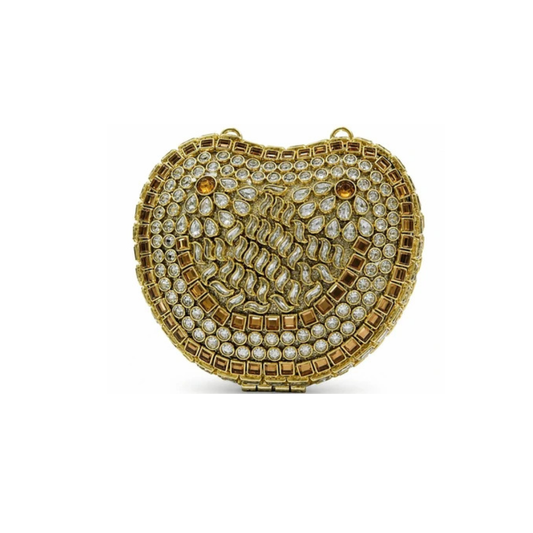 Royal Gold Stone Clutch