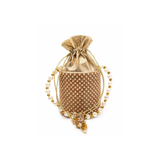 Pearl Beaded Potli Clutch