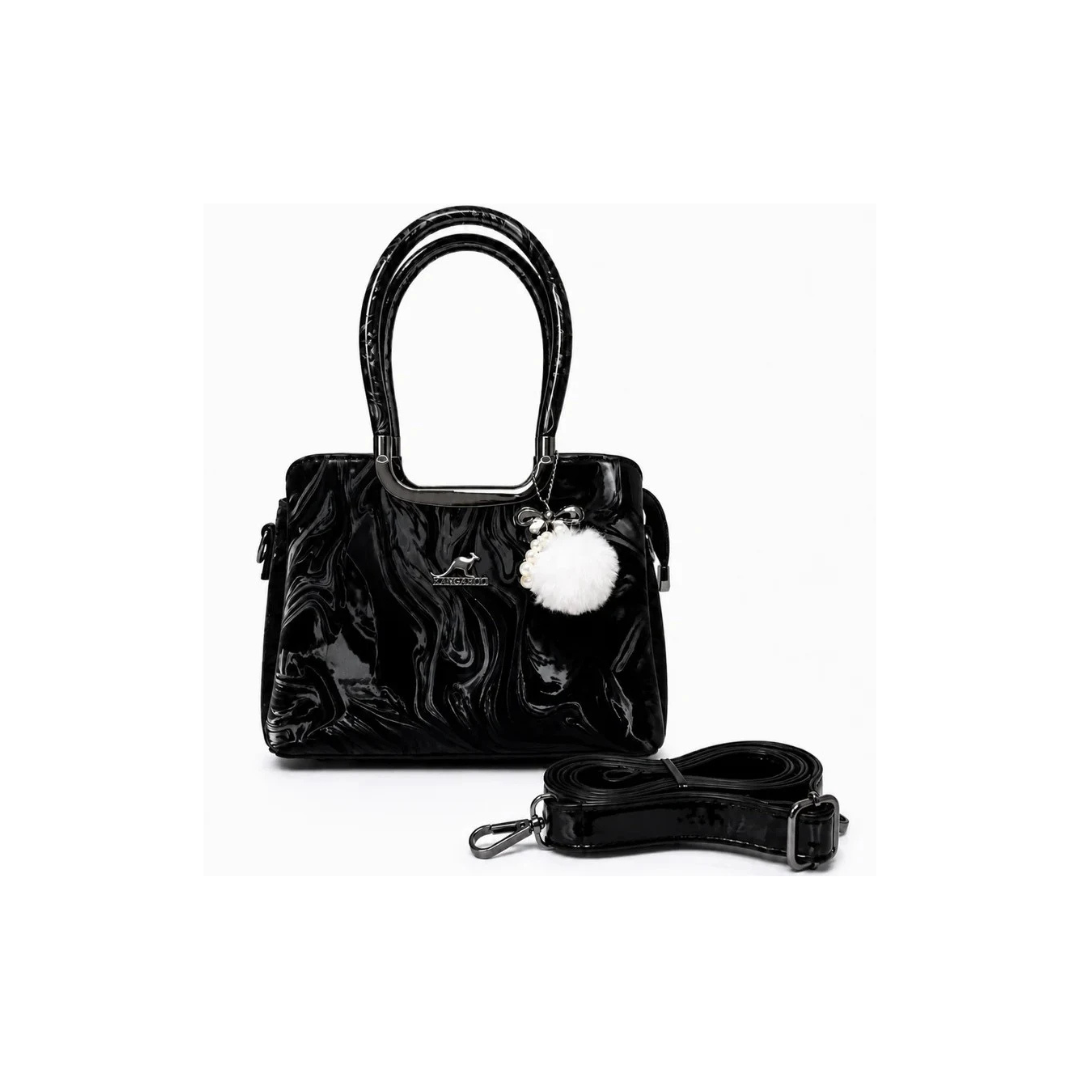 Glossy Shoulder Handbag
