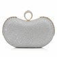 Silver Crystal Evening Clutch
