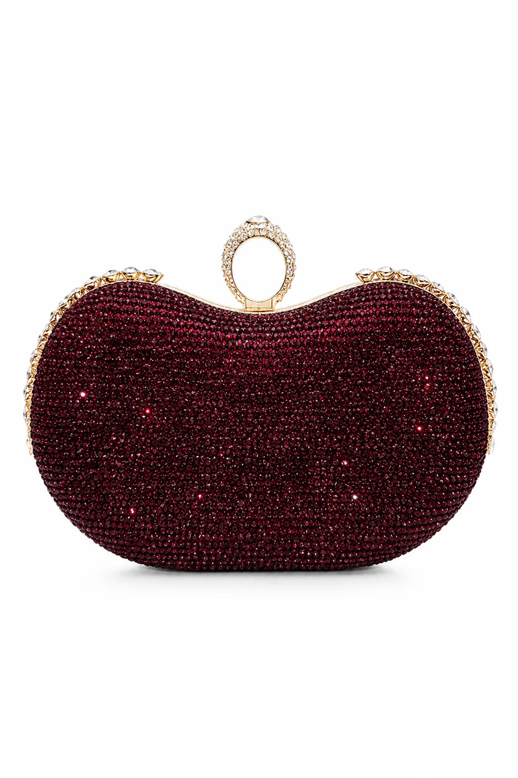 Silver Crystal Evening Clutch