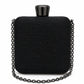 Silver Rhinestone Clasp Chain Evening Clutch