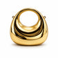 Black Smooth Loop Handle Evening Clutch