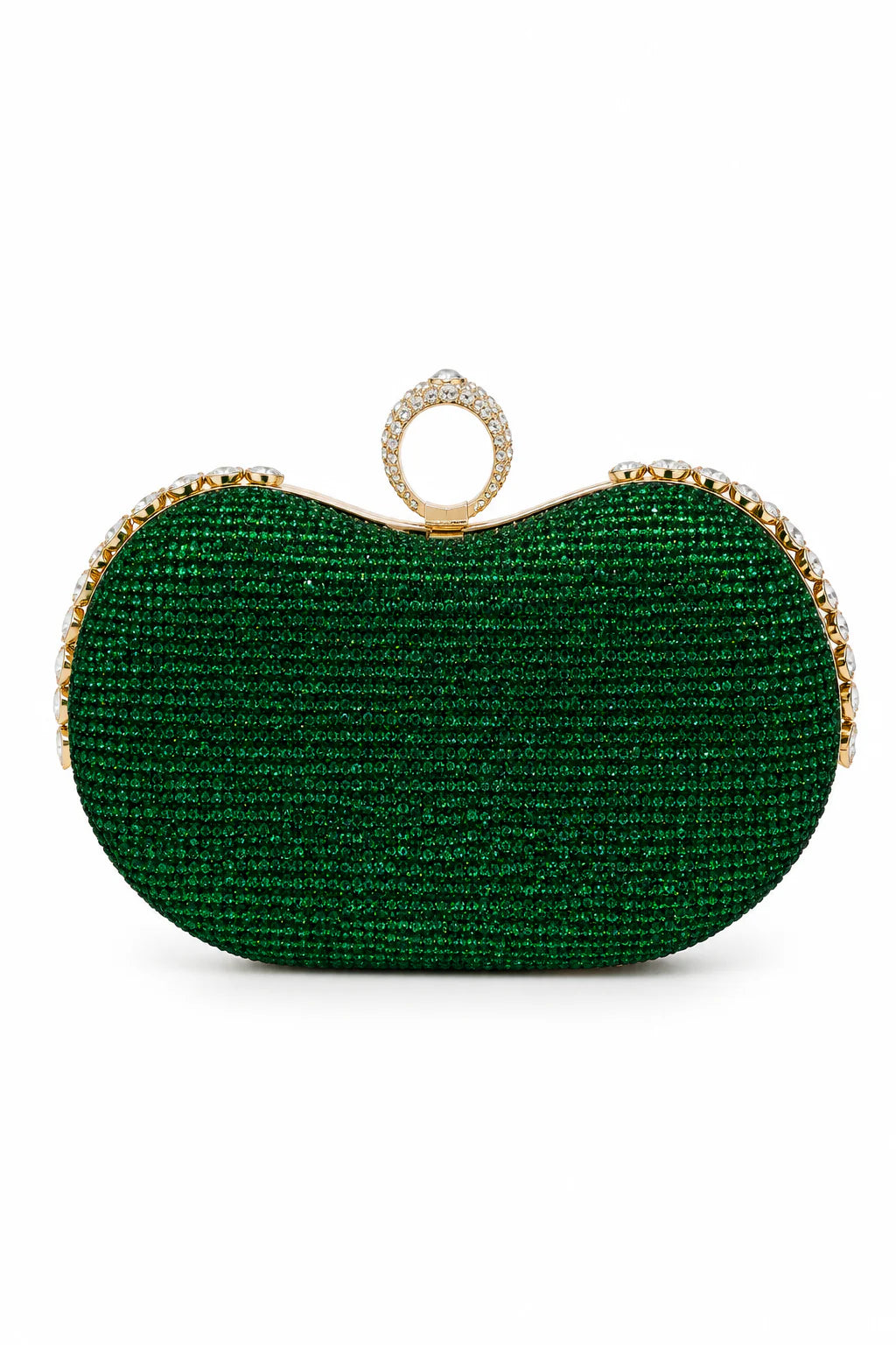 Silver Crystal Evening Clutch
